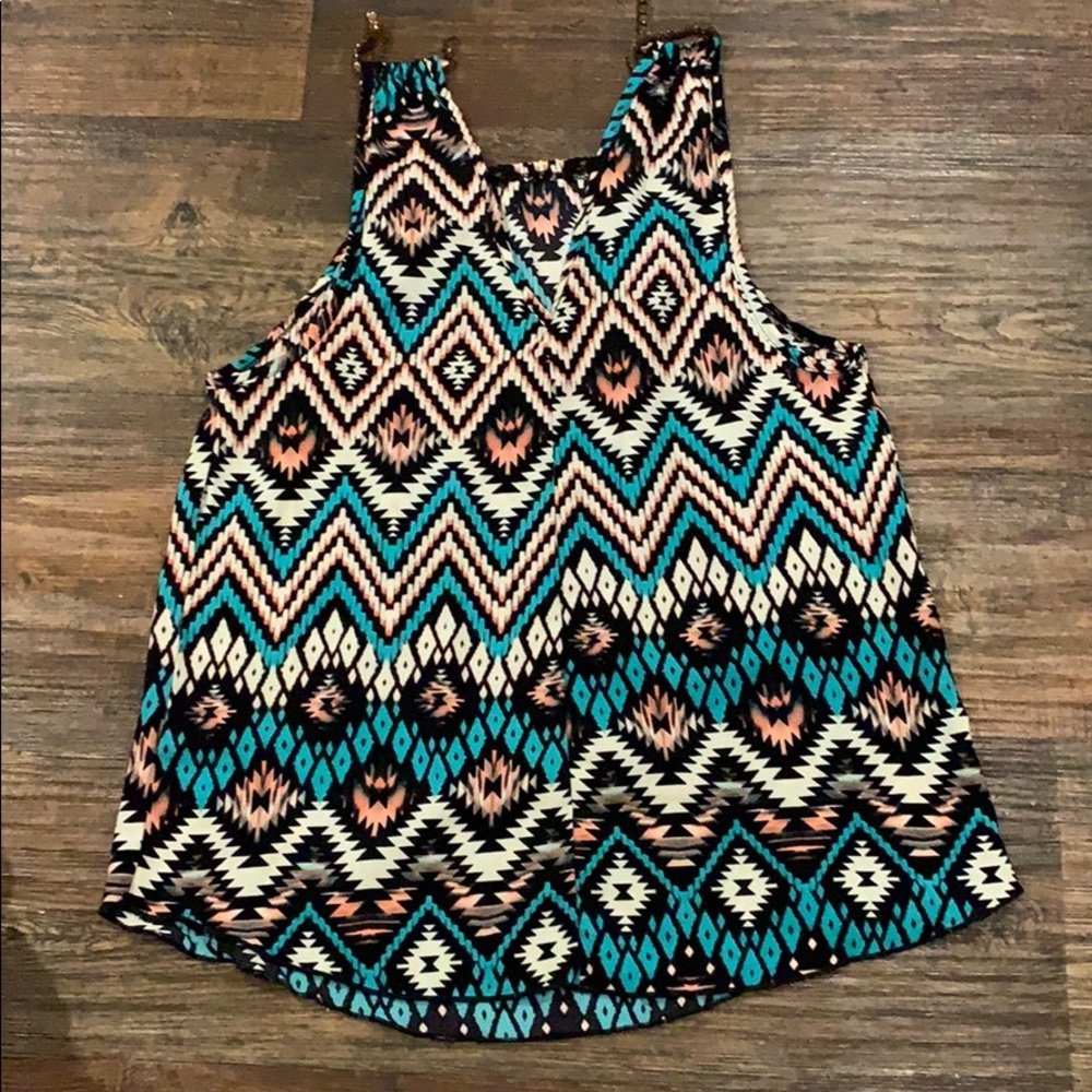 Colorful pattern blouse